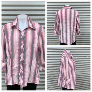 Lane Bryant button up long sleeve blouse